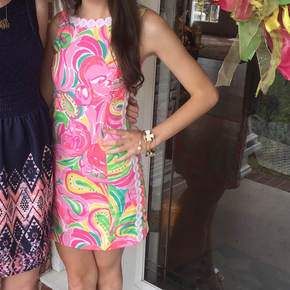 Lilly Pulitzer Mila Shift Dress Multi All Nighter